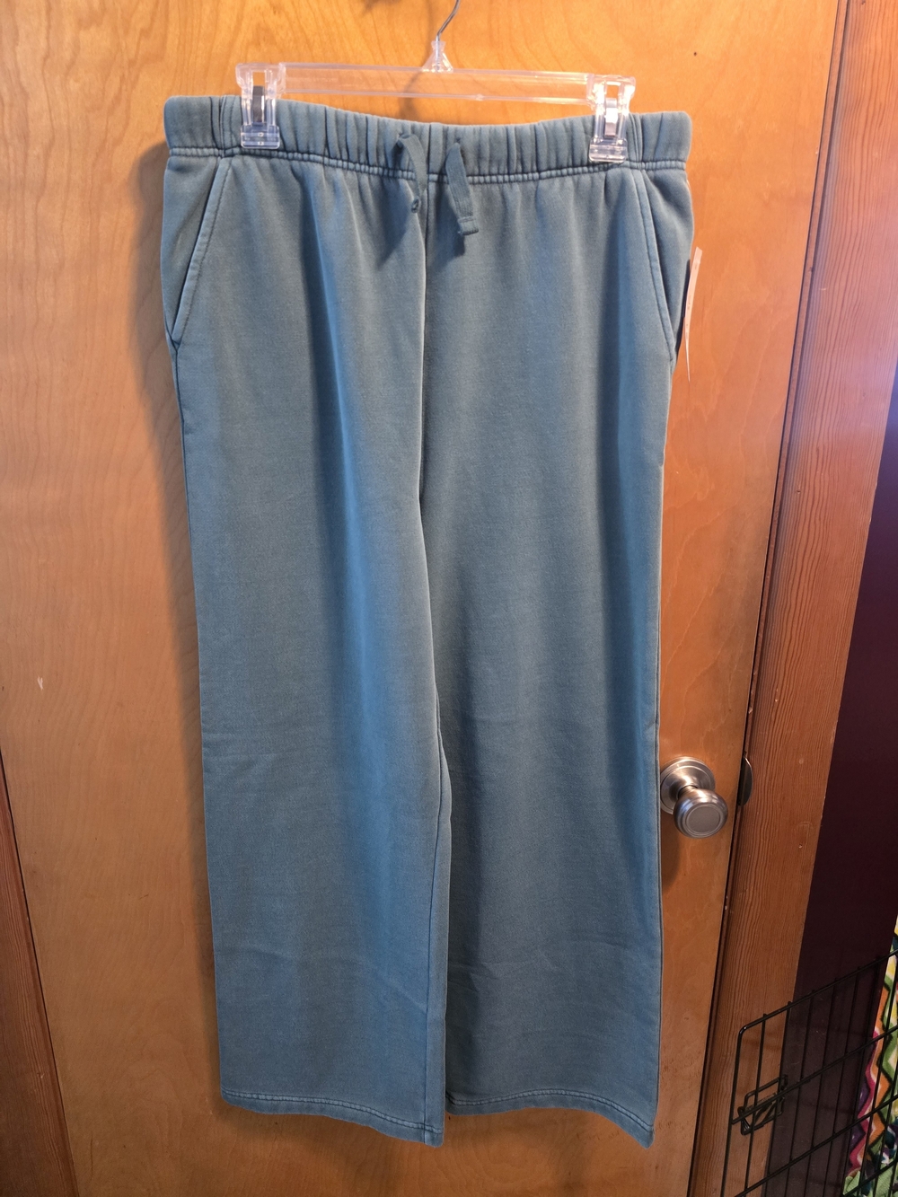 3/$15 Teal Wide-Leg Drawstring Sweatpants